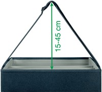 Opbergtas Leitz gestoffeerd 200x210x355mm grijs-4