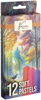 Pastelkrijt Nassau fine art zacht blister 12 stuks assorti