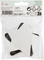 Canvas Nassau fine art ster en bloem 7,5cm magnetisch 4 stuks-2