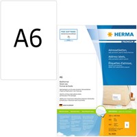 Etiket HERMA 8689 105x148mm Premium wit 800 etiketten