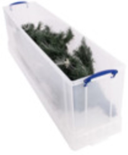 Opbergbox Really Useful 77 liter 1201x270x355mm transparant wit-2