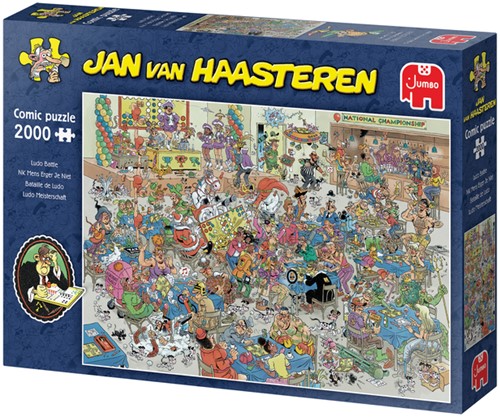 Puzzel Jan van Haasteren NK Mens Erger Je Niet 2000 st-2