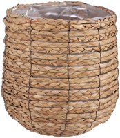 Plantenmand Mica Avalon zeegras rond 26x26cm lichtbruin