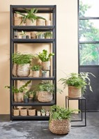 Plantenmand Mica Avalon zeegras rond 26x26cm lichtbruin-2