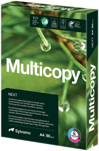 Kopieerpapier Multicopy NEXT A4 80gr wit 500 vel