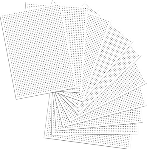 Borduurkaarten Folia 17.5 x x24.5cm 300gr 40 vel wit-3