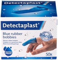 Vingerlingen Detectaplast rubber blauw 50 stuks-2