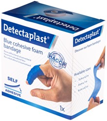 Foamverband blauw Detectaplast 6cmx4,5m