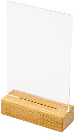 Menukaarthouder IEZZY T tafeldisplay A6 hout