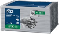 Reinigingsdoek Tork W8 Premium Industrial 1-laags 55 vel grijs 520350