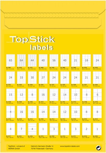 Etiket TopStick 210x297mm 100 stuks-2