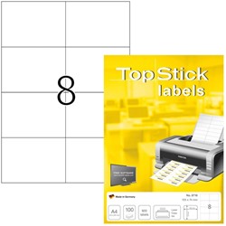 Etiket TopStick 105x74mm 800 stuks