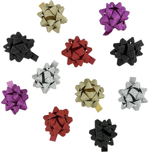 Rozetten Haza 50mm glitter assorti