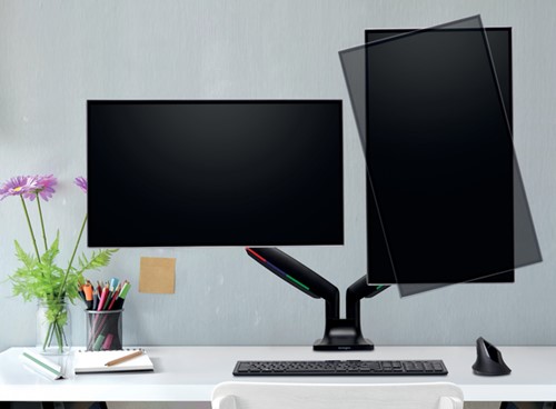 Monitorarm Kensington One-touch in hoogte verstelbaar dubbel-3