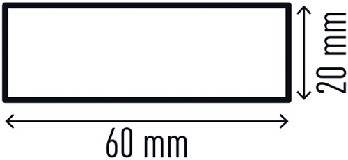 Beschermingsprofiel Durable S20 recht 1m geel zwart-3