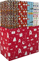 Inpakpapier Sint 46.5x250cm assorti