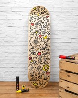 Paintmarker Uni POSCA PC8K breed schuin wit-8