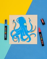 Paintmarker Uni POSCA PC1MC extra fijn assorti set à 4 stuks-2