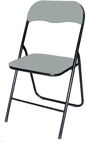 Klapstoel BRASQ FC100 grijs-zwart