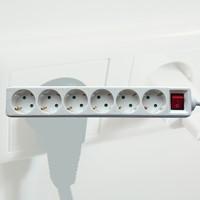 Stekkerdoos BRASQ  6 voudig 3 meter wit-3