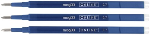 Gelschrijvervulling Online Magixx medium blauw blister à 3 stuks-2
