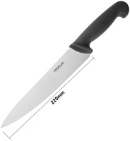 Koksmes Hygiplas 215 mm zwart-1