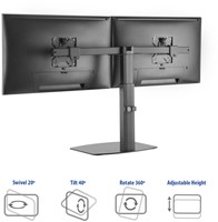 Monitorarm ACT office gasveer crossbar 2 schermen-3