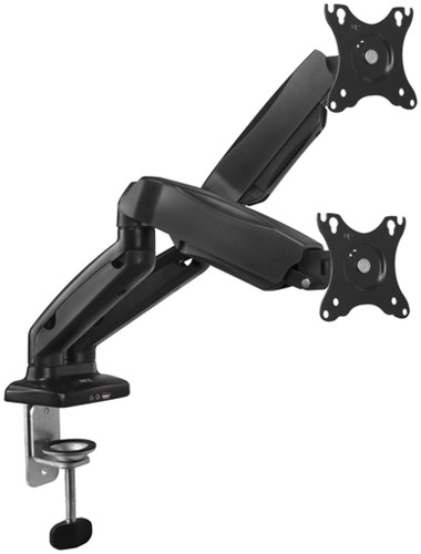 Monitorarm ACT office met gasveer 2 schermen