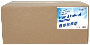 Handdoek Cleaninq H3 z-vouw 1-laags 250x230mm 20x250 vel naturel-3