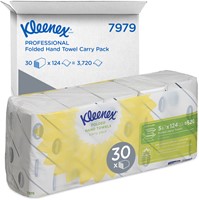 Handdoek Kleenex Ultra i-vouw 2-laags 215x315mm 5x124stuks 7979