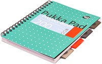 Projectboek Pukka Pad Metallic B5 lijn 4-tabs 200 pagina's 80gr groen-2