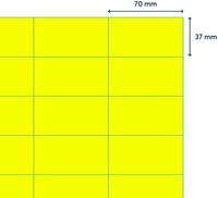 Etiket Rillprint 70x37mm fluor geel 2400 stuks-2