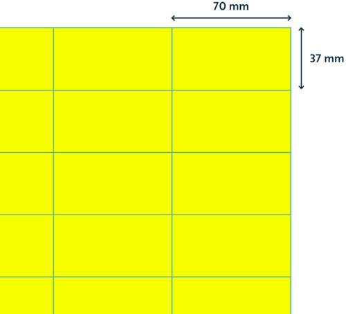 Etiket Rillprint 70x37mm fluor geel 2400 stuks-2