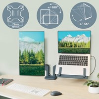 Monitor en Laptoparm Leitz Ergo ruimtebesparend dubbele monitorarm-5