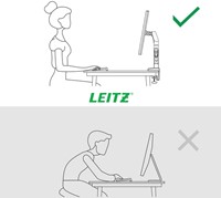 Monitorarm Leitz Ergo ruimtebesparend dubbel donkergrijs-9