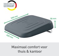 Voetensteun Leitz Ergo verstelbaar gerecycled grijs-3
