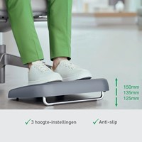 Voetensteun Leitz Ergo verstelbaar gerecycled grijs-1