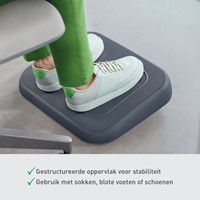 Voetensteun Leitz Ergo verstelbaar gerecycled grijs-3