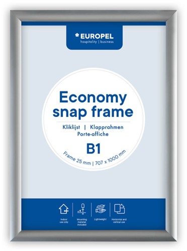 Kliklijst Europel Economy B1 zilver