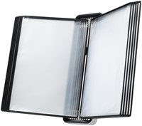 Zichtpanelensysteem wand Tarifold VEO PP A4 met 10-tassen zwart-3