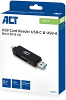 Kaartlezer ACT USB-C/USB-A 3.0-4