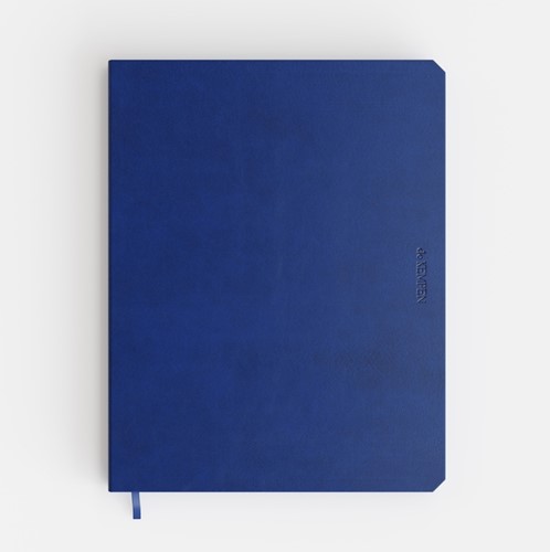 Notitieboek de KEMPEN Blue Note 171x220mm blanco 192 pagina's 90gr blauw