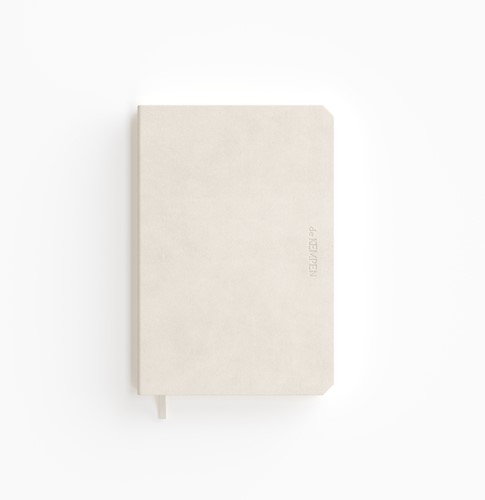 Notitieboek de KEMPEN Cotton Vanilla 110x160mm blanco 160 pag 90gr wit