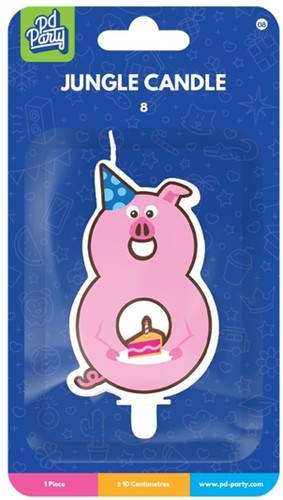 Jungle candle 8 Pig-2