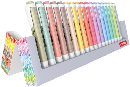 Markeerstift STABILO Swing cool nature colors deskset 18 stuks-2