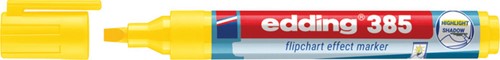 Viltstift edding 385 flipover penseelpunt geel