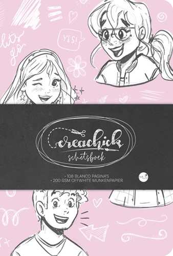 Schetsboek CreaChick  Pink-2