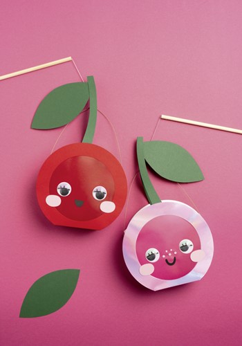 Wiebelogen Folia met wimpers 30mm set à 6 stuks assorti-3