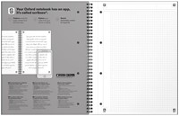 Spiraalblok Oxford International Notebook A4+ ruit 5X5mm 160pag zwart-3