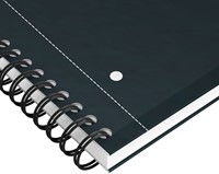 Spiraalblok Oxford International Notebook A4+ ruit 5X5mm 160pag zwart-2